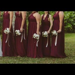 David’s bridal versa dress in Wine/burgundy